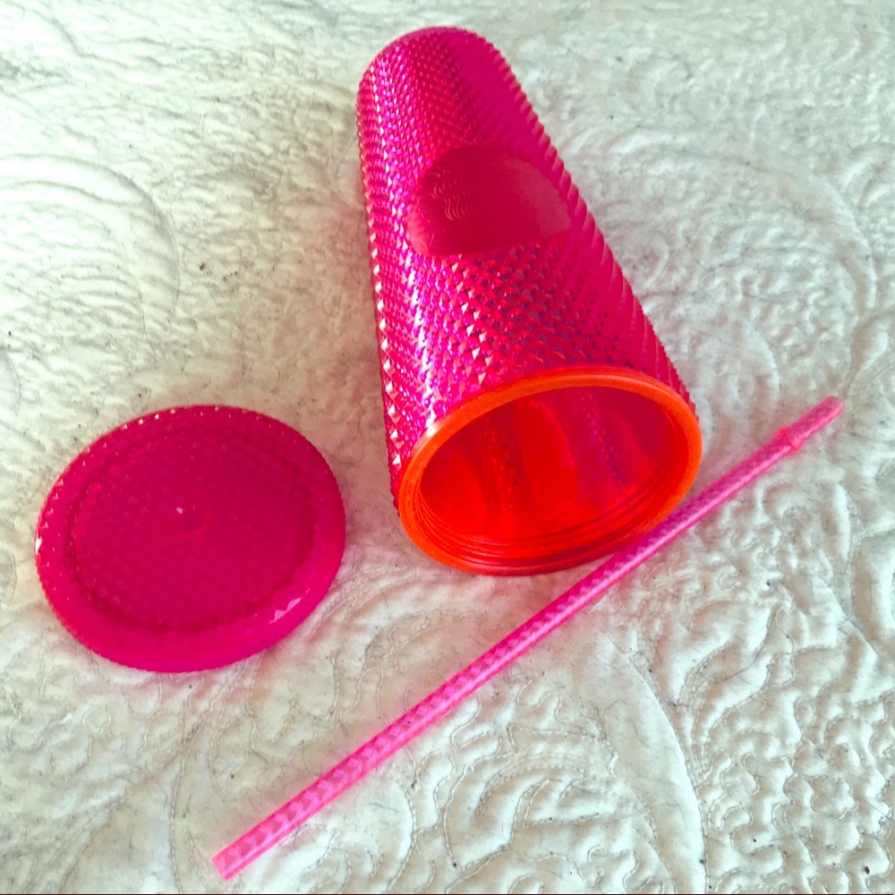 NWT Starbucks PINK Textured Tumbler - Venti Size